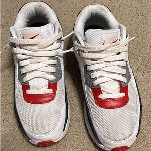 white,red,black nike air max mens 6.5